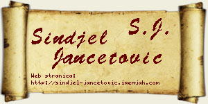 Sinđel Jančetović vizit kartica